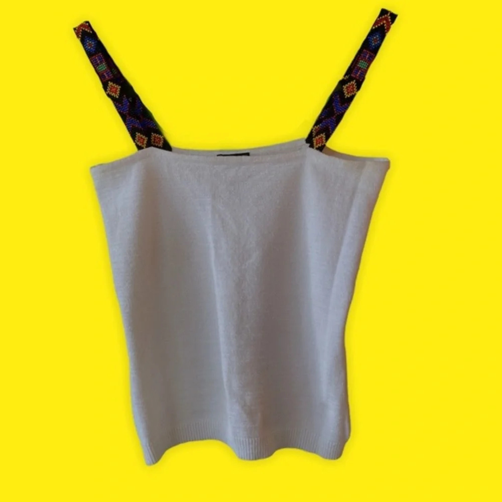 INC‎ White Top with beaded straps​